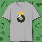 Table Royalty T-Shirt, in Sport Grey color, billiards shirt, front view