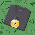 Table Royalty T-Shirt, in Charcoal color, billiards shirt, folded view
