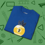 Table Royalty T-Shirt, in Royal color, billiards shirt, folded view