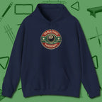 Table Time Therapy Hoodie, front view, in Navy put your best game on display