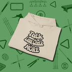 Talk Less Chalk More Hoodie, folded view, in Sand ideal for clean hits and clean fits