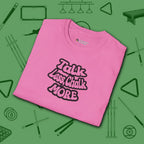 Talk Less Chalk More T-Shirt, in Azalea color, billiards shirt, folded view