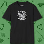 Talk Less Chalk More T-Shirt, in Black color, billiards shirt, front view