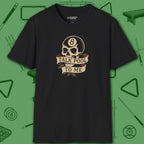Talk Pool to Me T-Shirt, in Black color, billiards shirt, front view
