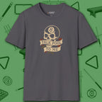 Talk Pool to Me T-Shirt, in Charcoal color, billiards shirt, front view