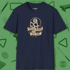 Talk Pool to Me T-Shirt, in Navy color, billiards shirt, front view