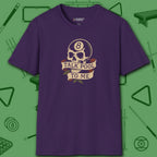 Talk Pool to Me T-Shirt, in Purple color, billiards shirt, front view