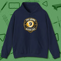 The Grind Never Lies Hoodie, front view, in Navy your secret weapon off the table