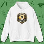 The Grind Never Lies Hoodie, front view, in White because you don’t just play — you represent