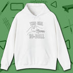 This Girl Loves Hoodie, in White color, billiards shirt, front view