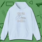This Girl Loves Hoodie, in Light Blue color, billiards shirt, front view