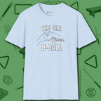 This Girl Loves T-Shirt, in Light Blue color, billiards shirt, front view