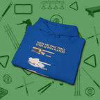 Three Types of Hoodie, folded view, in Royal your go-to shirt for league night victories