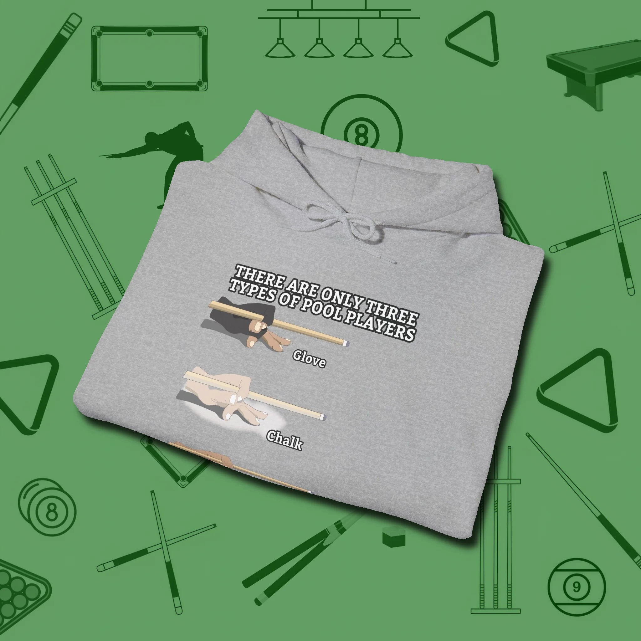 Three Types of Hoodie, folded view, in Sport Grey like your stroke — smooth and deliberate