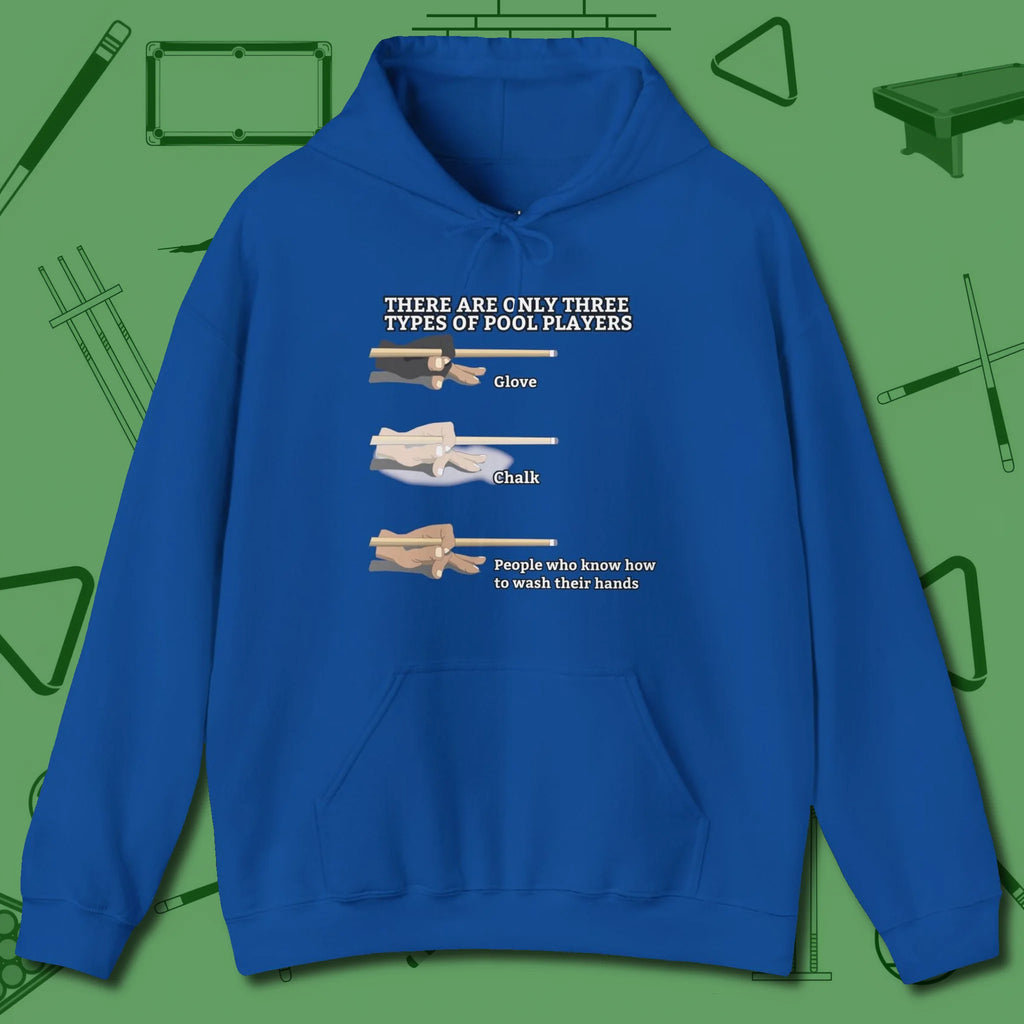 Three Types of Hoodie, front view, in Royal it’s not a hobby — it’s a lifestyle