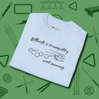 Tranquility With Swearing T-Shirt, folded view, in Light Blue earns respect before the first shot