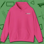 Wanted Pool Shark Hoodie, in Heliconia color, billiards hoodie, front view