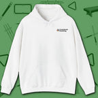 Wanted Pool Shark Hoodie, in White color, billiards hoodie, front view