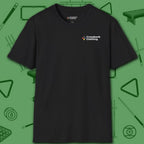 Wanted Pool Shark T-Shirt, in Black color, billiards shirt, front view