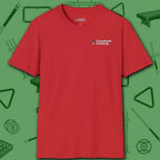 Wanted Pool Shark T-Shirt, in Red color, billiards shirt, front view