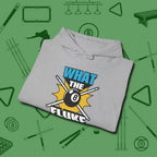 What The Fluke Funny Hoodie, folded view, in Sport Grey precise, confident, always in control