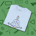 Zen Alignment Pool T-Shirt, in Light Blue color, billiards shirt, folded view