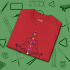 Zen Alignment Pool T-Shirt, in Red color, billiards shirt, folded view