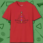 Zen Alignment Pool T-Shirt, in Red color, billiards shirt, front view
