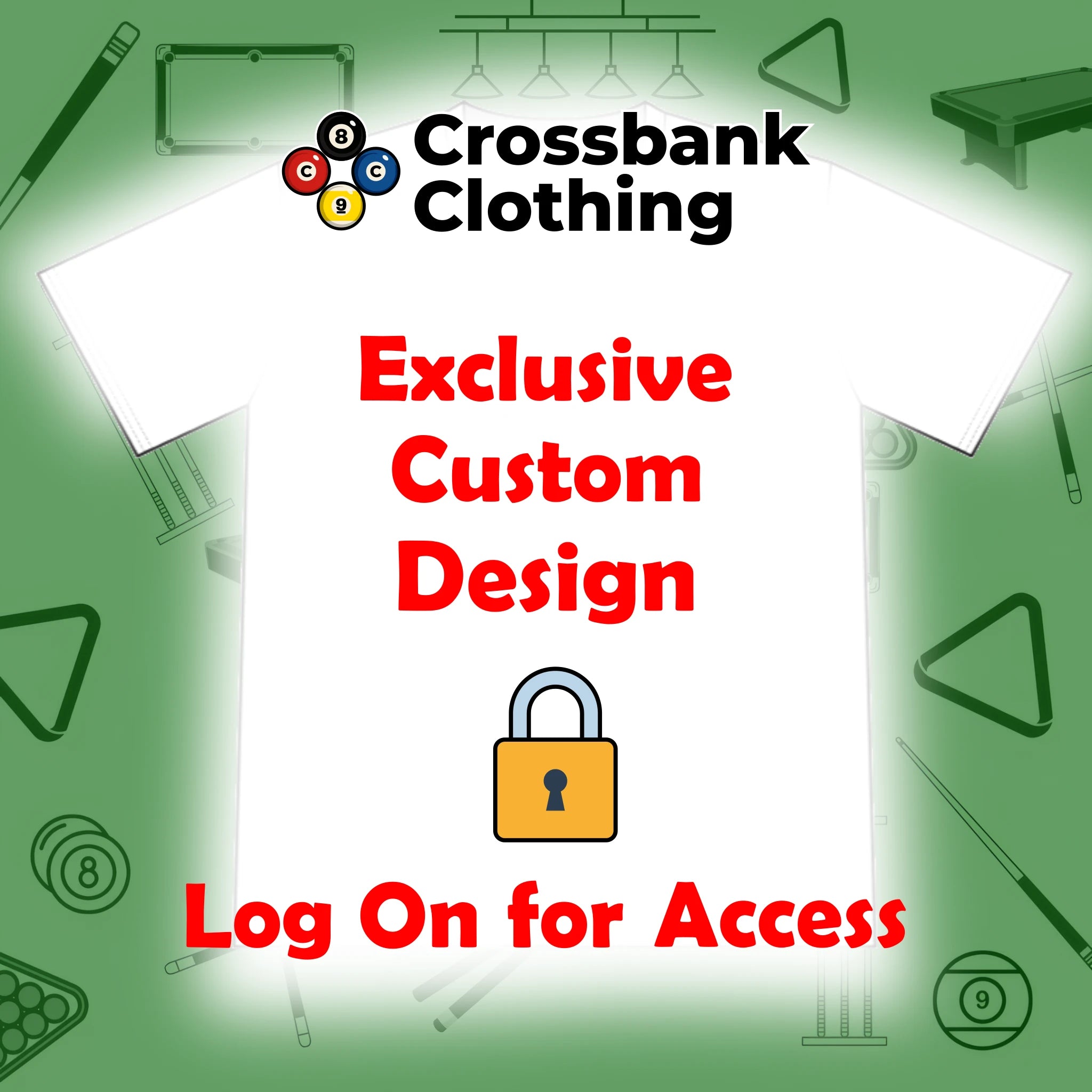 Exclusive custom design. Log in for access.